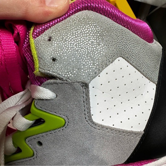 Reebok Pink Gray White High-Top Sneakers - Picture 10 of 11